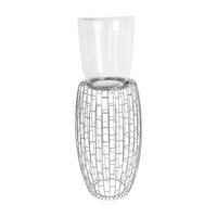 Kayoom Kerzenständer Malibu 825 Malibu 825 - silber (28,00/28,00/73,00cm) - Kayoom