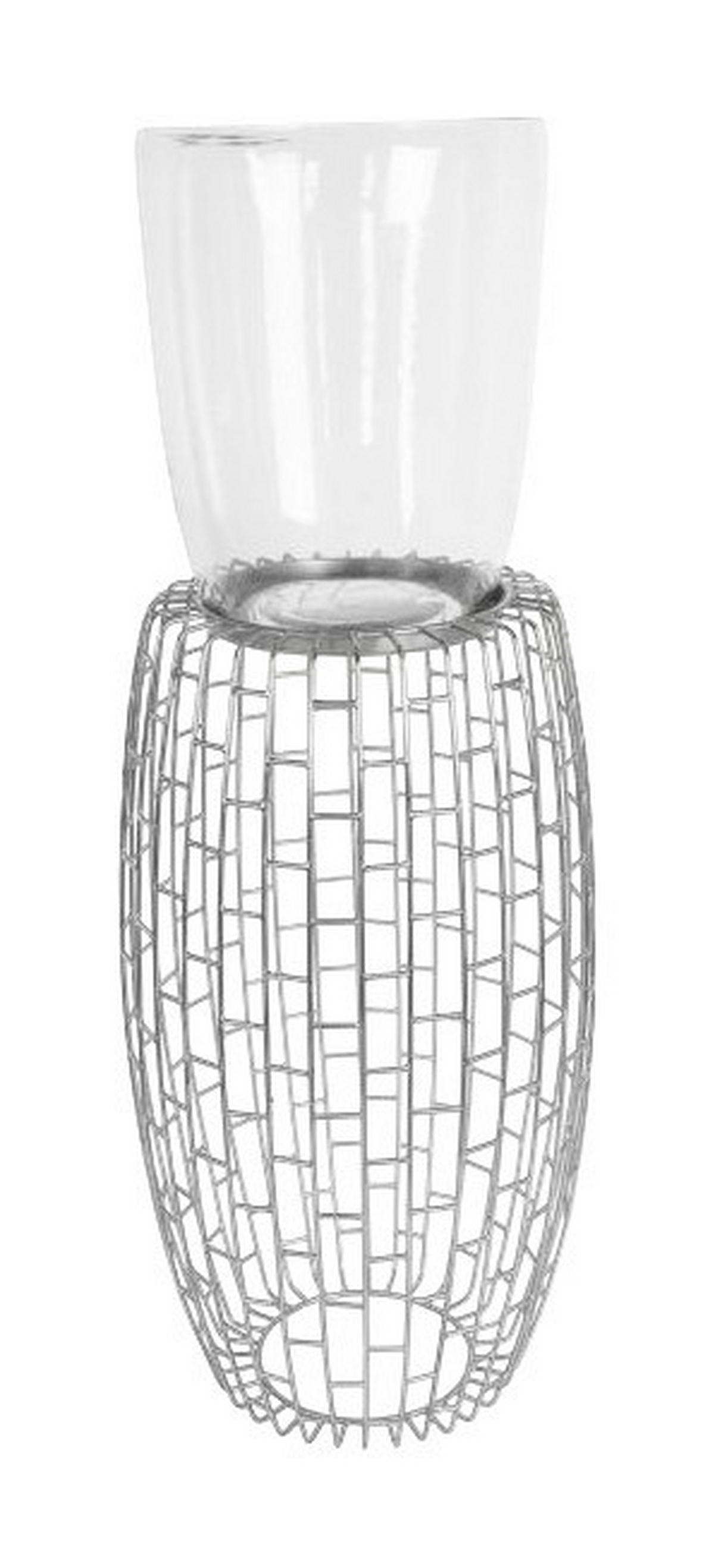 Kayoom Kerzenständer Malibu 825 Malibu 825 - silber (28,00/28,00/73,00cm) - Kayoom