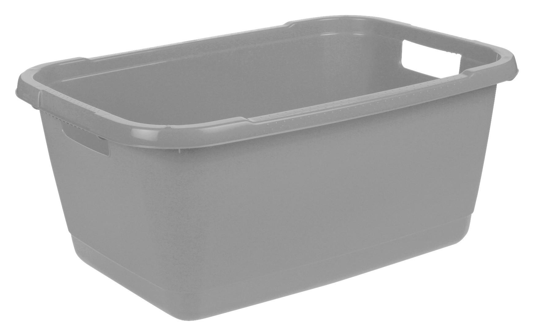 keeeper Wäschewanne grau B/H/L: ca. 44x28x65 cm Wäschewanne_Aenna 52l - grau (65,00/44,00/28,00cm) - keeeper