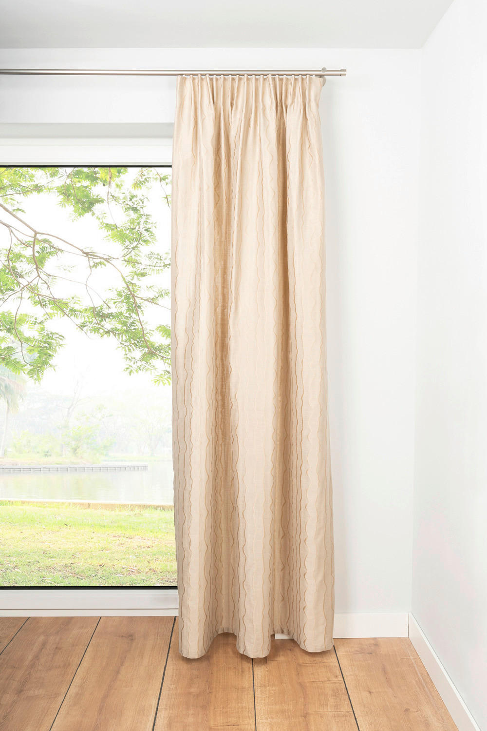 Kombivorhang 2er Pack Stream sand B/L: ca. 135x245 cm Stream - sand (135,00/245,00cm)
