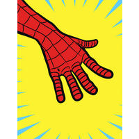 Komar Poster Marvel PowerUp Spider-Man Hand Disney B/L: ca. 30x40 cm Marvel PowerUp Spider-Man Hand - (30,00/40,00cm) - Komar