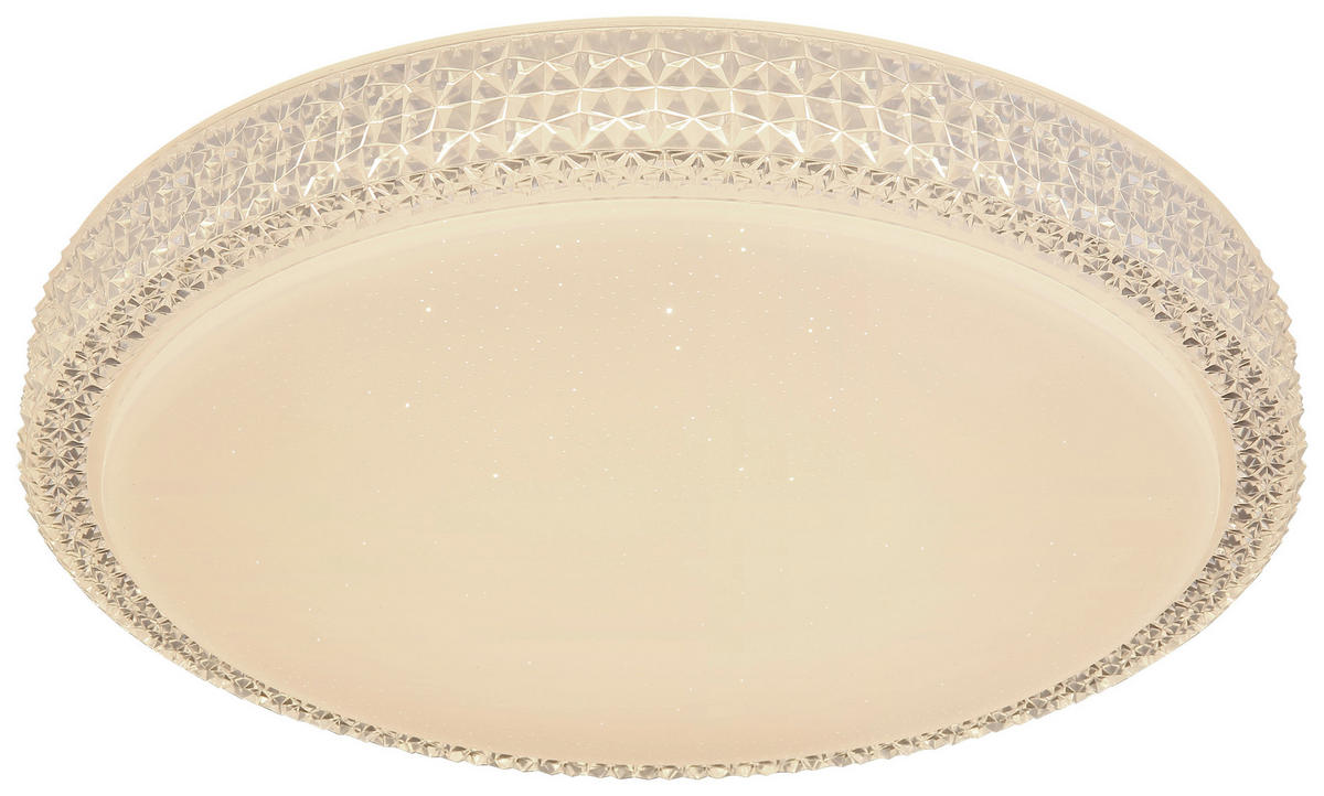 GLOBO Deckenleuchte 41749-22 weiß Opal klar Metall Acryl H/D: ca. 9x40 cm Ovi - klar/weiß (40,00/9,00cm) - GLOBO