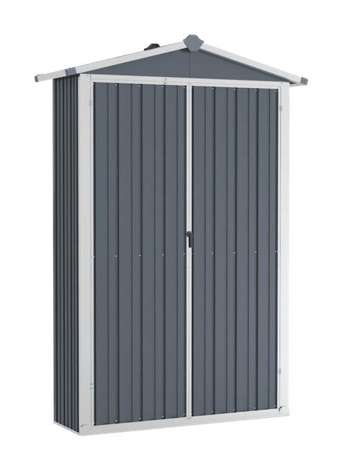 VidaXL Gerätehaus grau B/H: ca. 116x175 cm Gerätehaus - grau (116,00/175,00cm) - VidaXL