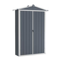 VidaXL Gerätehaus grau B/H: ca. 116x175 cm Gerätehaus - grau (116,00/175,00cm) - VidaXL