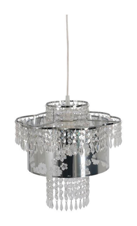 Näve Leuchten Pendelleuchte NV7048542 Chrom Metall H/L/D: ca. 155,5x120x32 cm E27 1 Brennstellen Fancy - Chrom (32,00/155,50cm) - Näve Leuchten