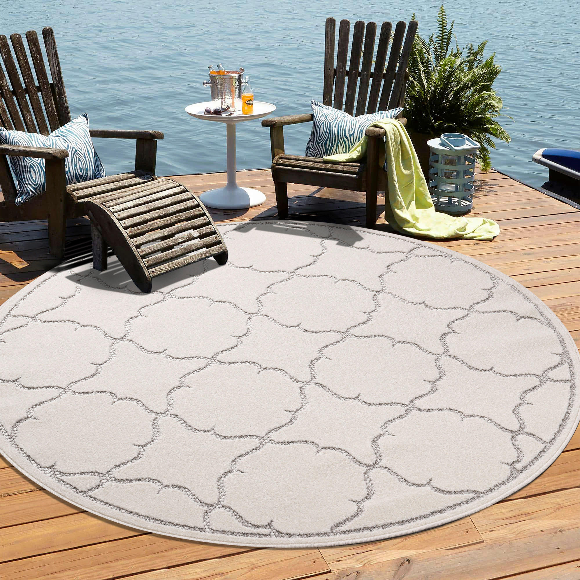 Sanat Outdoorteppich BERLIN creme B/L: ca. 150x150 cm BERLIN - creme (150,00/150,00cm) - Sanat