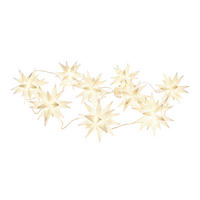 Näve Leuchten LED-Lichterkette LED Lichterkette 3D-STERNE - weiß (9,00/10,50/740,00cm) - Näve Leuchten