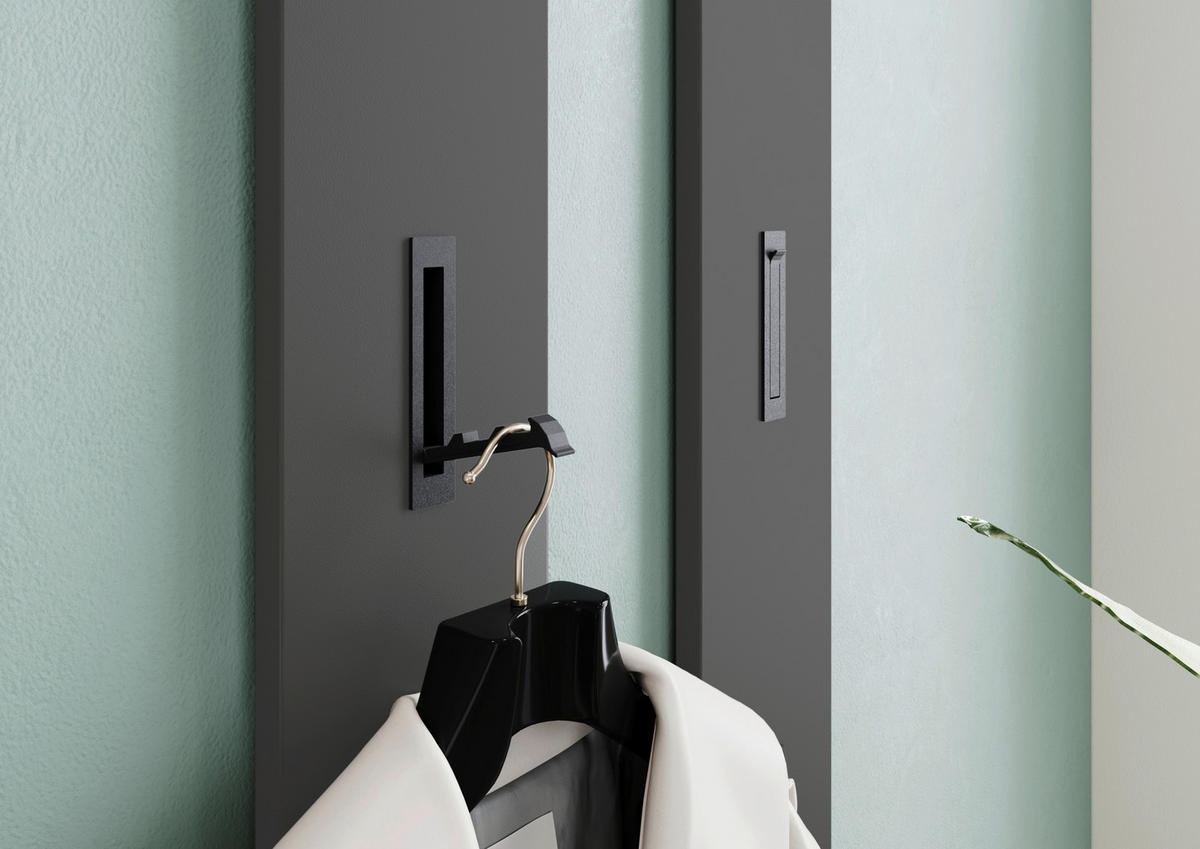 Garderobe 7879-547 B/H/T: ca. 143x200x37 cm 7879-547 - Eiche/Graphit (143,00/200,00/37,00cm) - Germania