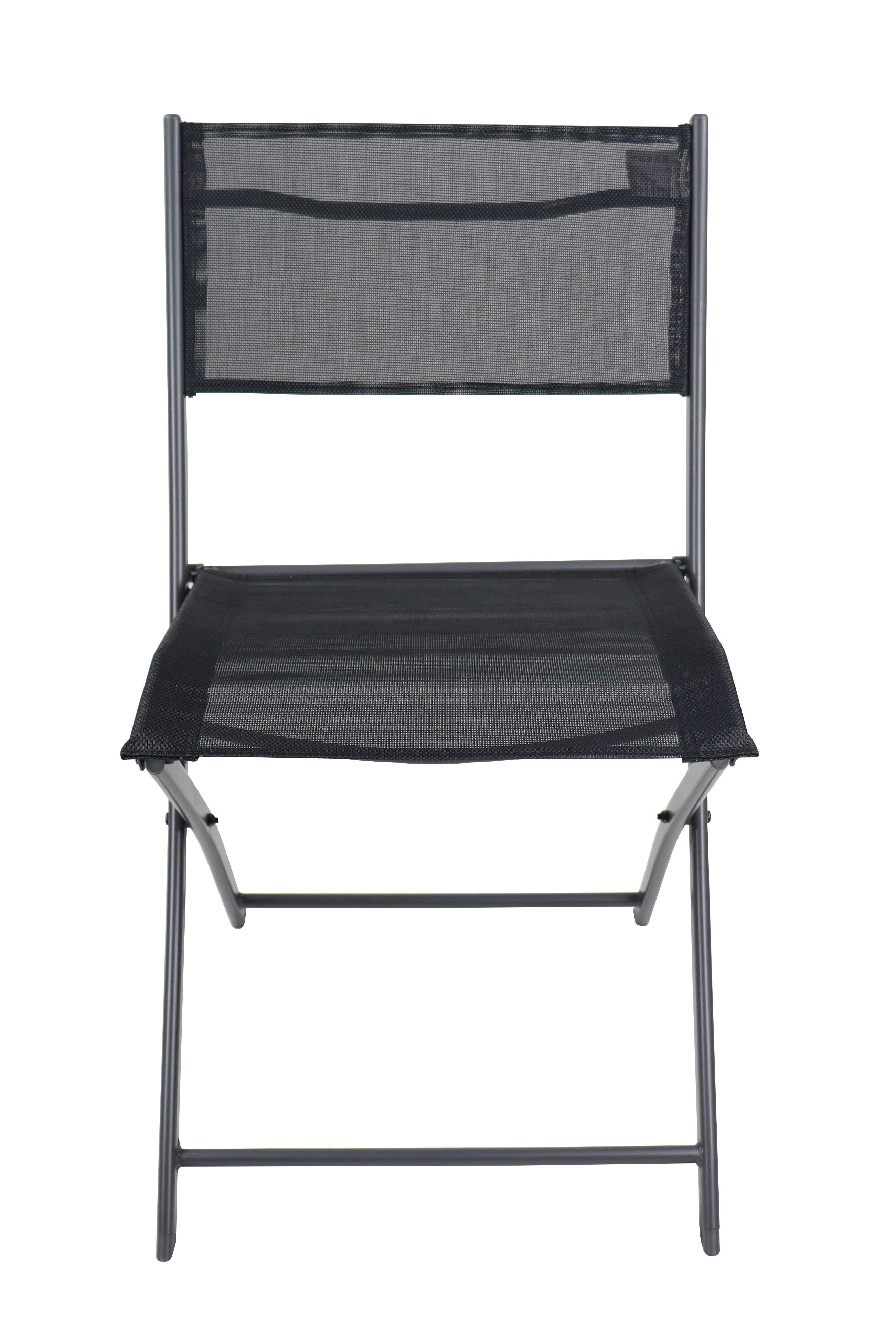 VCM Gartenstuhl 4er Set Sumila schwarz Metall B/H/L: ca. 45x79x46 cm Sumila - schwarz (46,00/45,00/79,00cm) - VCM