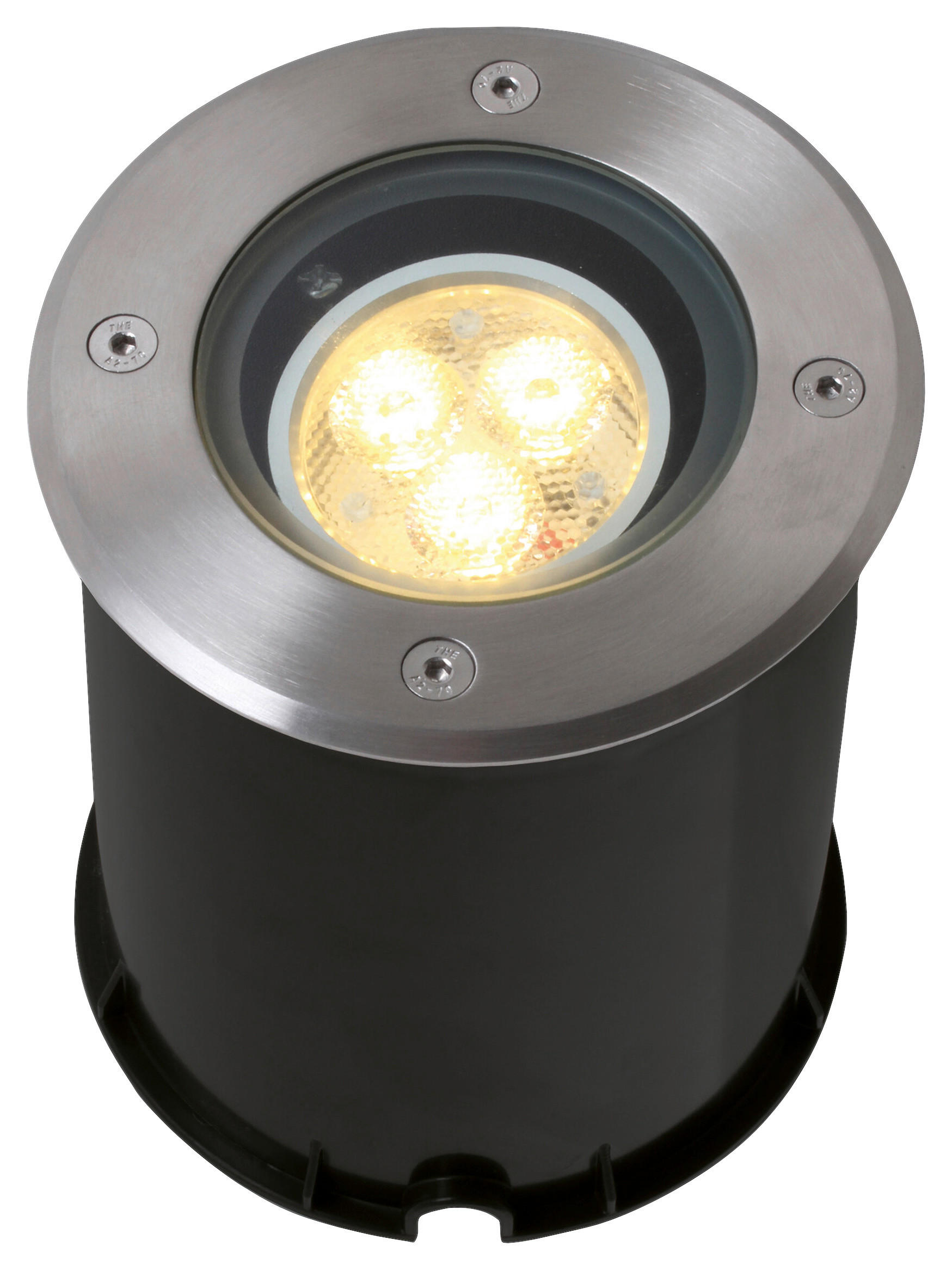 Näve Leuchten LED-Einbauleuchten 4043150 stahlfarbig Glas Kunststoff Metall B/H/T: ca. 12,5x14,5x12,5 cm 1 Brennstellen Forto - stahlfarbig (12,50/14,50/12,50cm) - Näve Leuchten