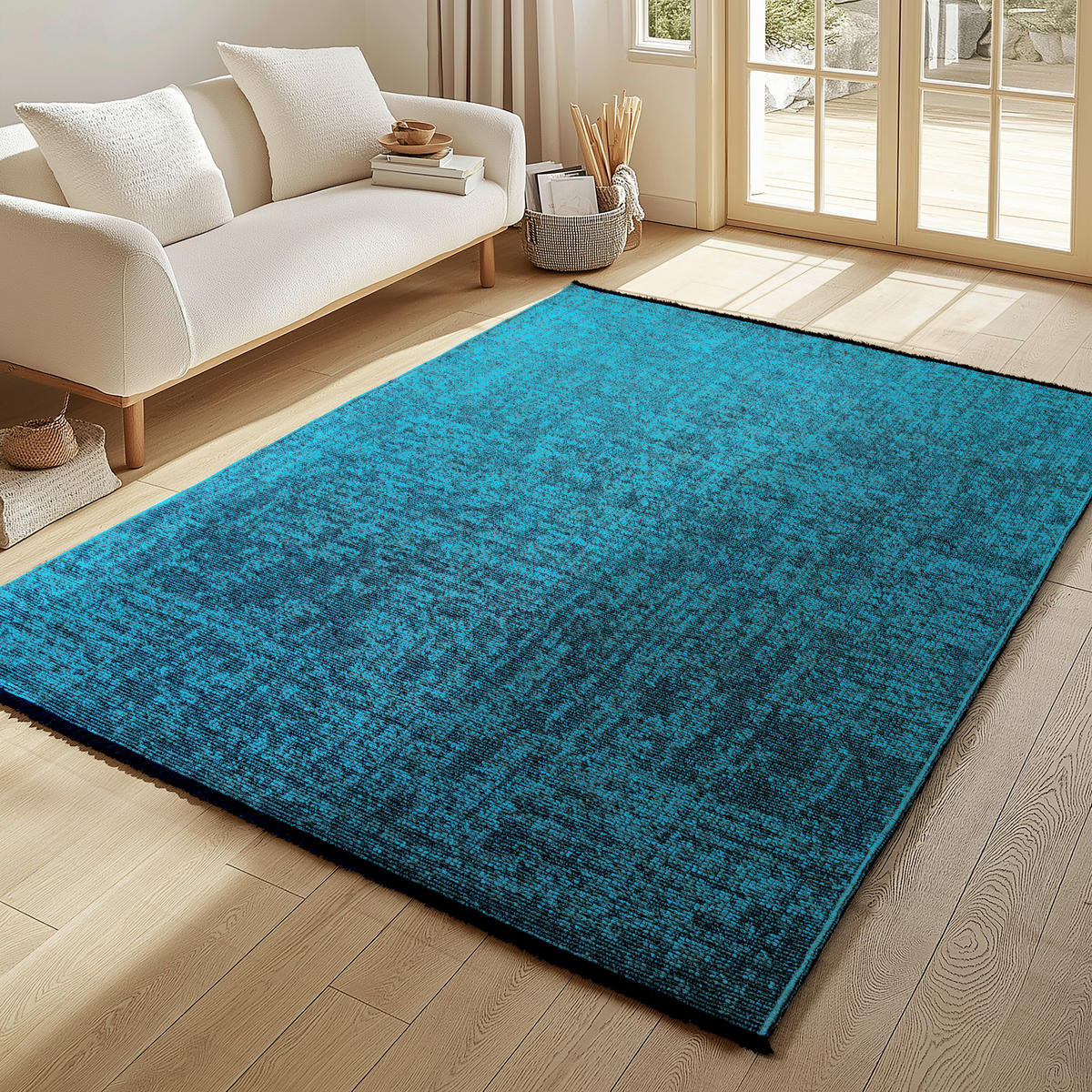 Ayyildiz Teppich SPACE blau B/L: ca. 200x290 cm SPACE - blau (200,00/290,00cm) - Ayyildiz