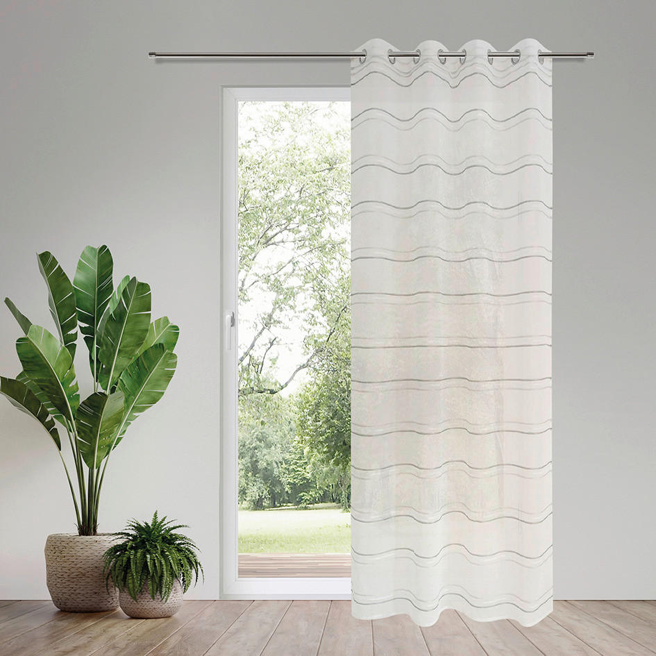 Ösenvorhang Bamberg grau B/L: ca. 140x245 cm Bamberg - grau (140,00/245,00cm)