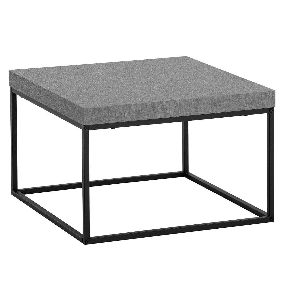 Couchtisch Beton Optik B/H/T: ca. 60x38x60 cm Couchtisch - Beton (60,00/38,00/60,00cm) - Wohnling