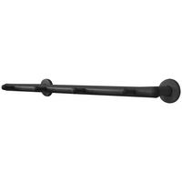 Garderobenleiste Derby schwarz Metall B/H/T: ca. 50x2x9 cm Derby - schwarz (50,00/2,00/9,00cm)