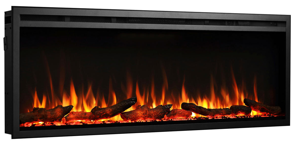 Balderia Elektrischer-Kamin Atlanta EF287B schwarz B/H/L: ca. 14,7x48x127 cm Elektro-Kamin Atalanta 50" - schwarz (127,00/14,70/48,00cm) - Balderia