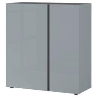 Kommode Mesa Graphit Nachbildung Silbergrau Hochglanz B/H/T: ca. 94x103x43 cm Mesa - Graphit/Silbergrau (94,00/103,00/43,00cm)