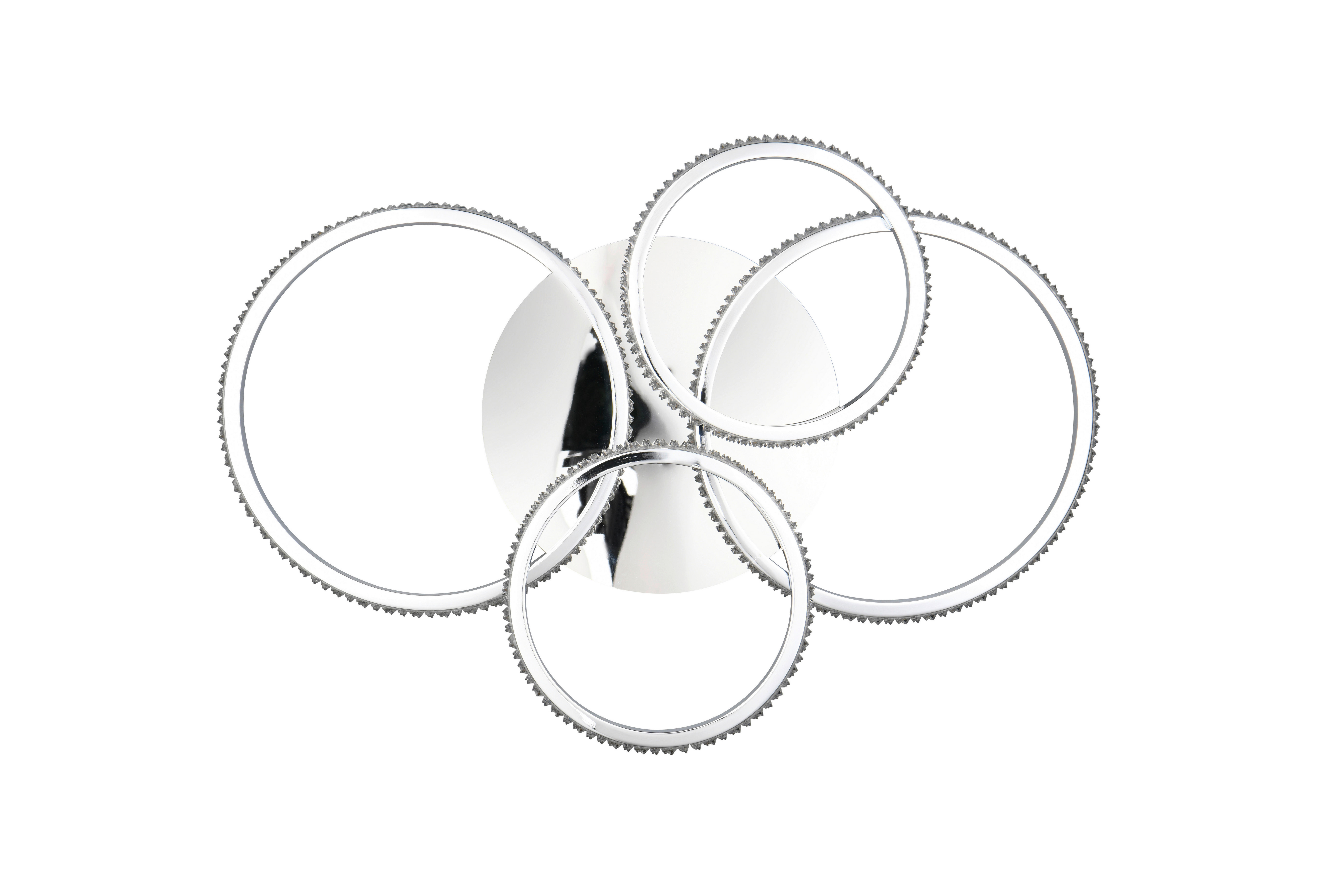 Reality LED-Deckenleuchte Chrom Metall B/H/L: ca. 8,5x49,5x65,5 cm LED-Deckenleuchte_Cires - Chrom (65,50/8,50/49,50cm) - Reality