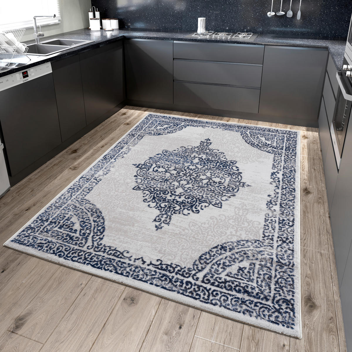 Sanat Teppich Evra hellgrau B/L: ca. 200x280 cm Evra - hellgrau (200,00/280,00cm) - Sanat