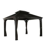 Sojag Pavillon Messina anthrazit Metall B/H/L: ca. 363x292x298 cm Messina - anthrazit (298,00/363,00/292,00cm) - Sojag