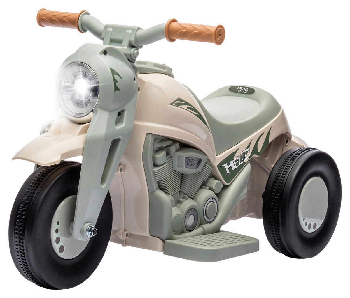 AIYAPLAY Elektromotorrad cremeweiß B/H/L: ca. 36x43,5x80 cm Elektromotorrad - cremeweiß (80,00/36,00/43,50cm) - AIYAPLAY