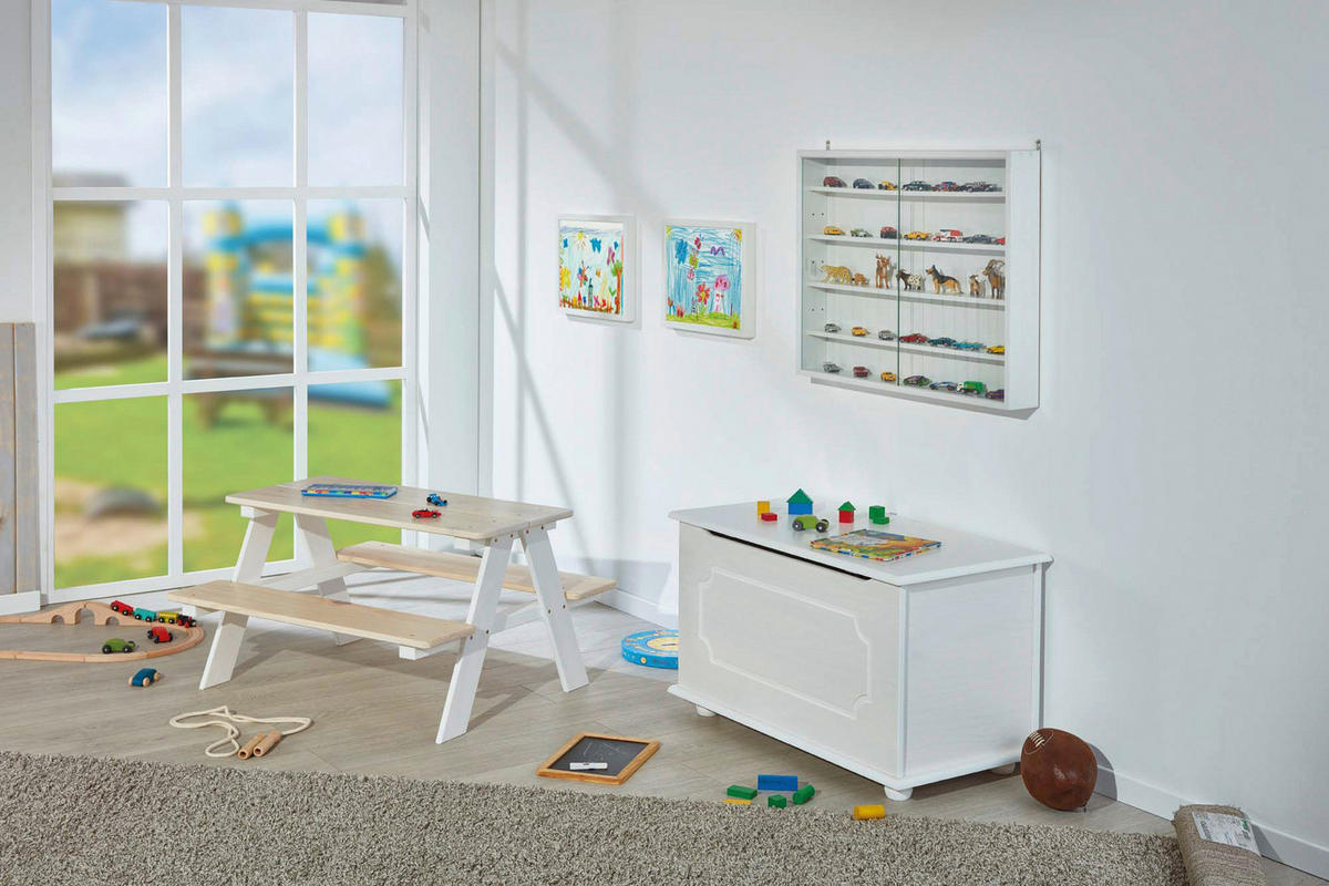 Truhe Emel weiß Kiefer B/H/T: ca. 53x47x89 cm Emel - weiß (53,00/47,00/89,00cm)