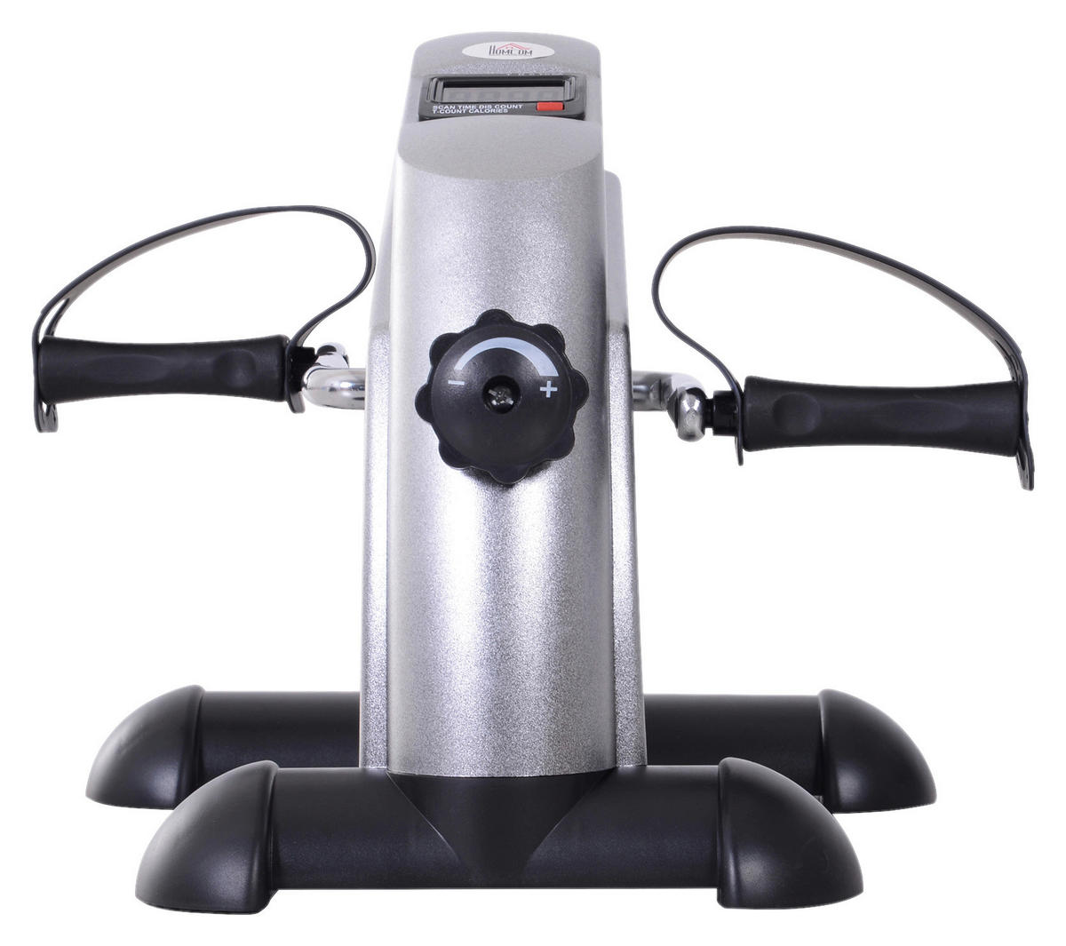 HOMCOM Pedaltrainer silber Metall B/H/T: ca. 39x31x40 cm Pedaltrainer__LCD-Display - silber (39,00/31,00/40,00cm) - HOMCOM