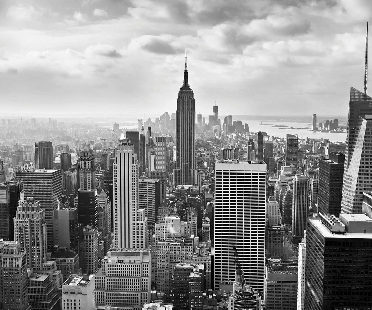 Komar Fototapete NYC Black and White B/L: ca. 300x250 cm NYC Black and White - (300,00/250,00cm) - Komar
