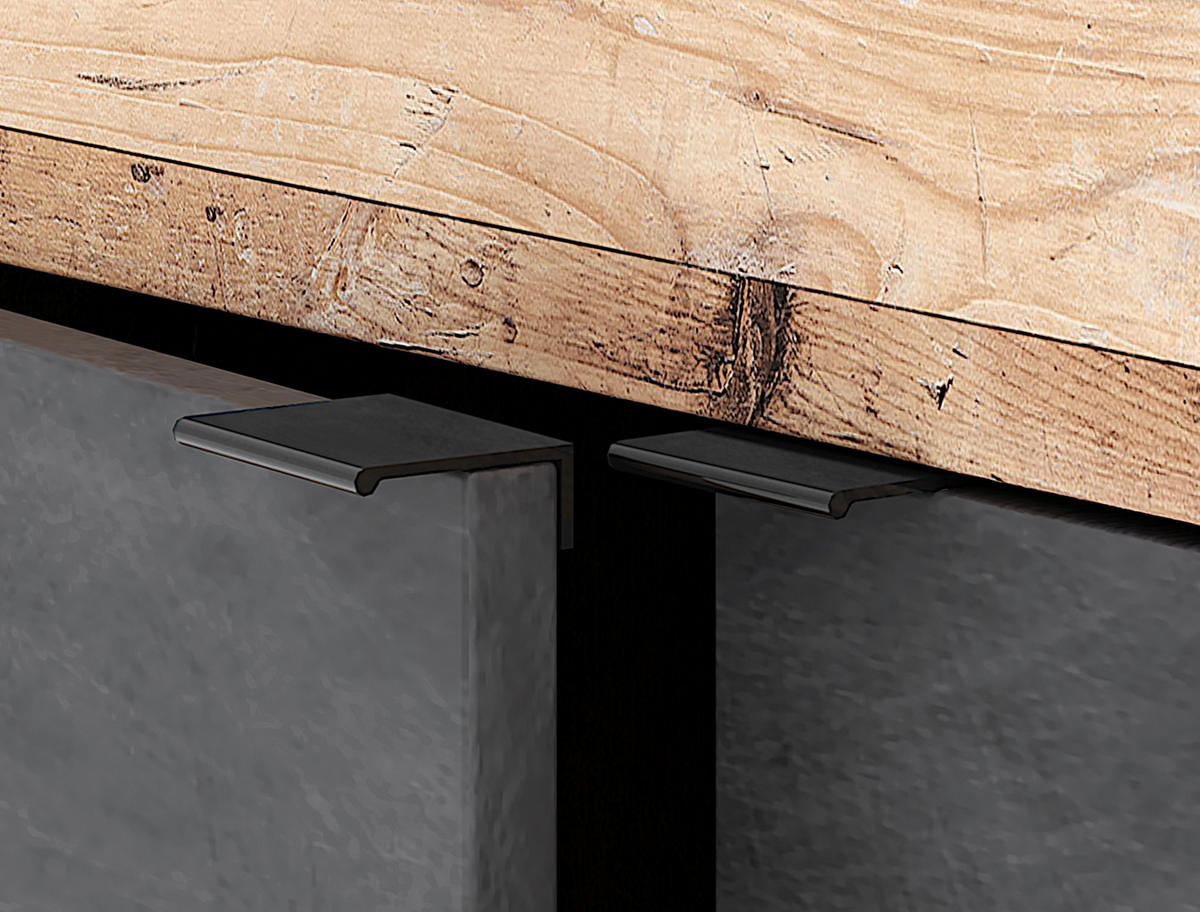 Kommode LUNEA Eiche Old Wood hell Nachbildung Eiche Matera Nachbildung B/H/T: ca. 180x86x41,7 cm LUNEA - Eiche (180,00/86,00/41,70cm) - WIPMEB