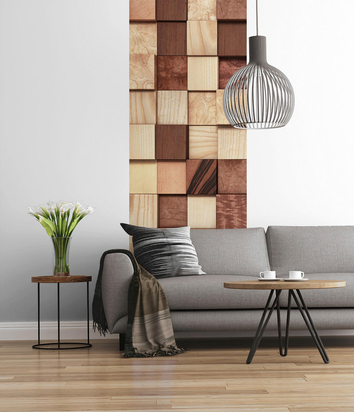 Komar Fototapete Lumbercheck B/L: ca. 100x280 cm Lumbercheck - (100,00/280,00cm) - Komar