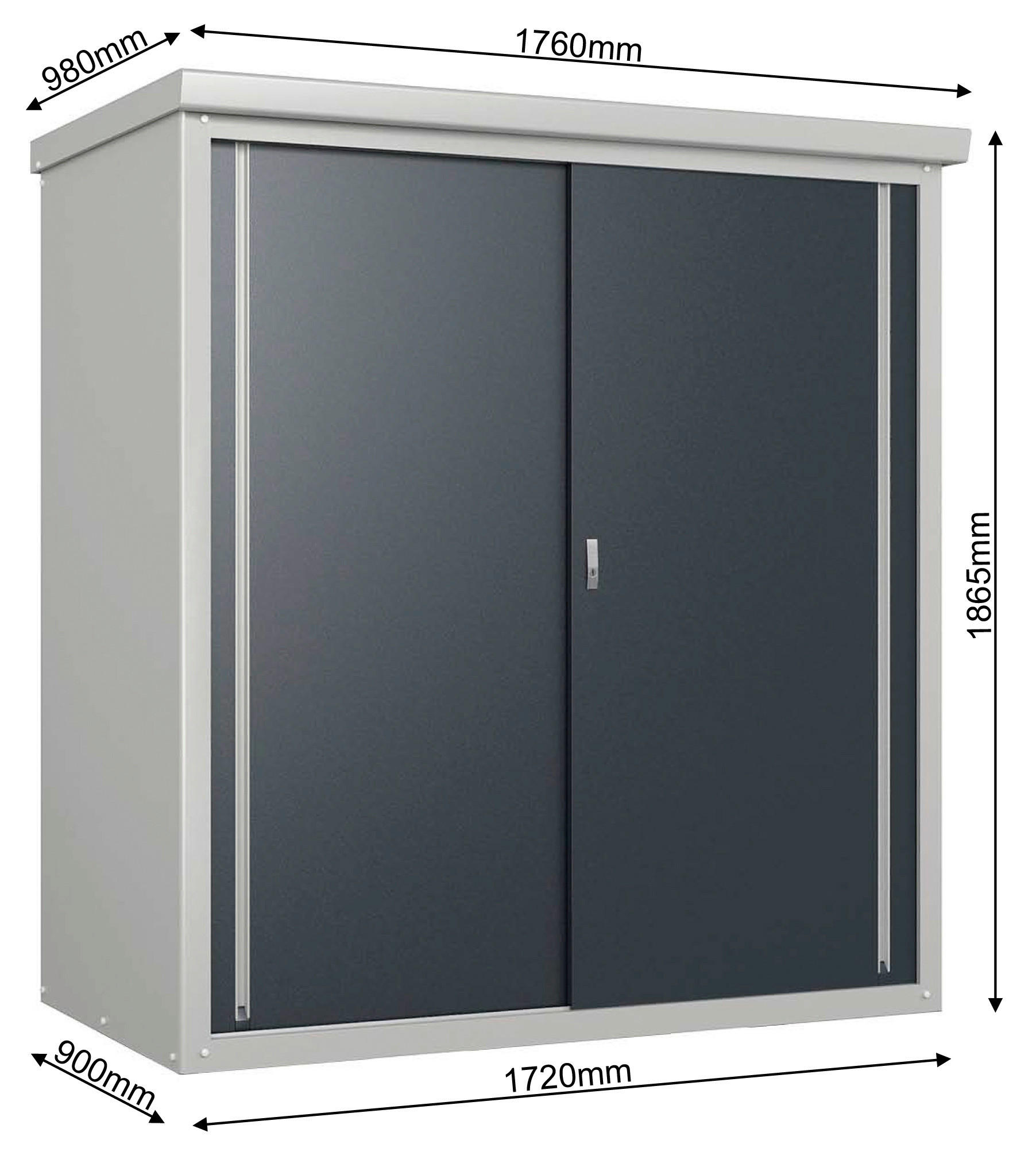 Trimetals Gartenschrank Guardian anthraz...