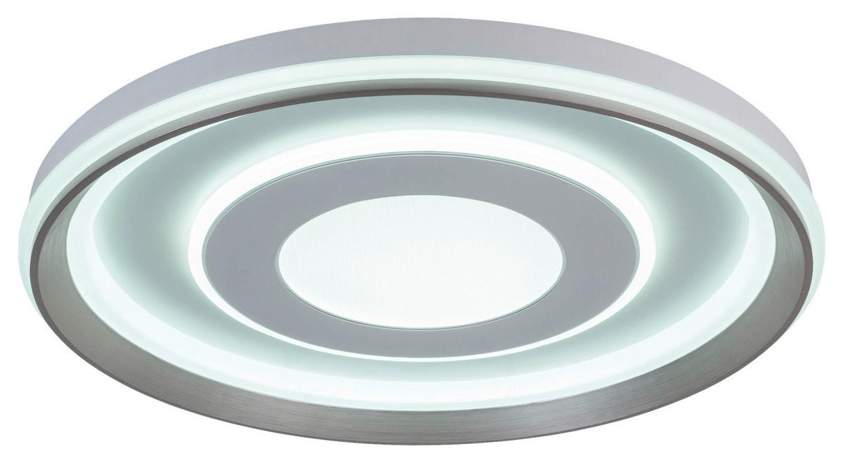 Näve Leuchten LED-Deckenleuchte weiß Kunststoff Metall B/H/T/D: ca. 50x7,5x50x50 cm DOIRA - weiß (50,00/7,50/50,00cm) - Näve Leuchten