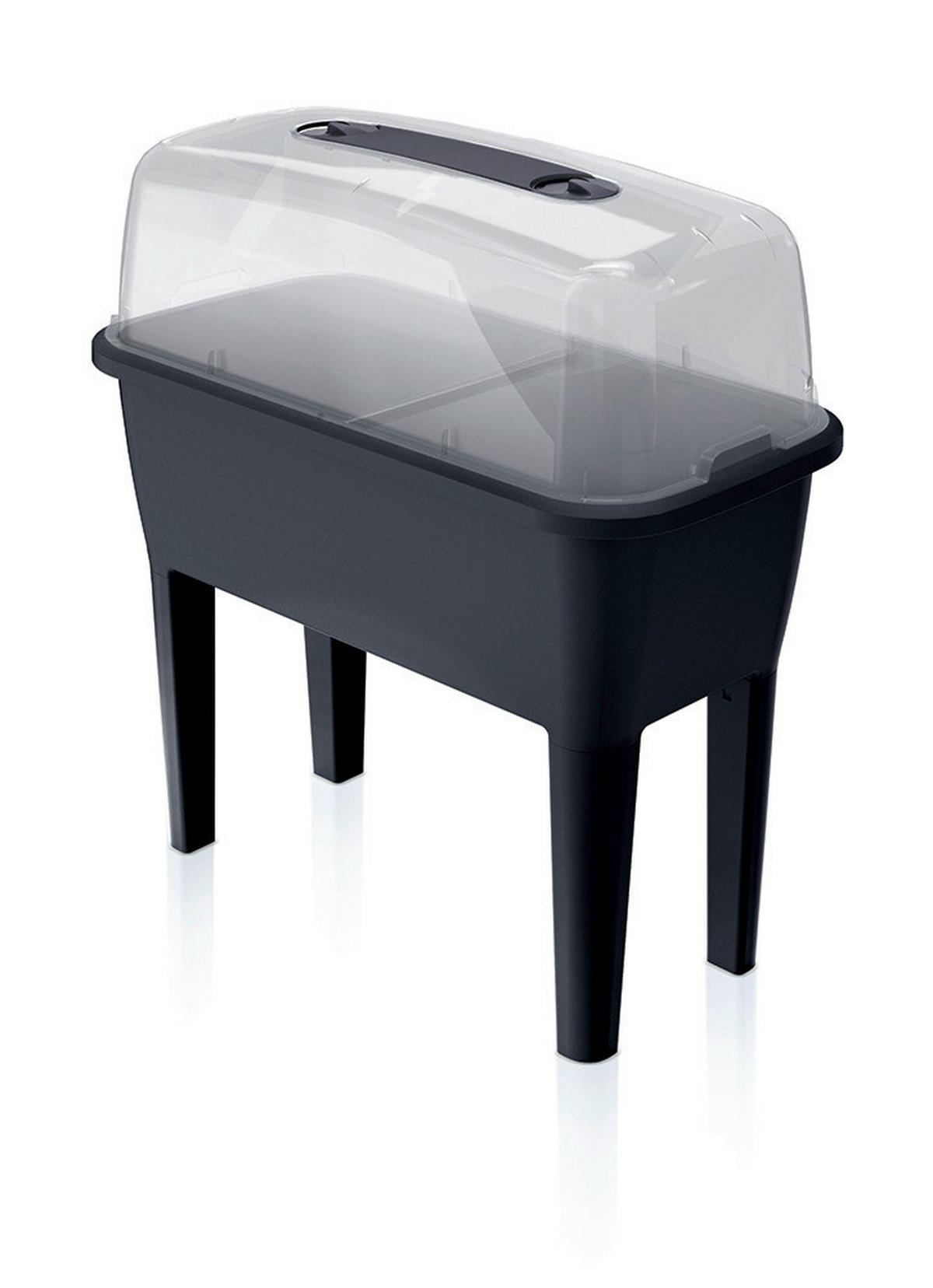Prosperplast Hochbeet RESPANA PLANTER anthrazit Kunststoff B/H/L: ca. 38,7x82x77 cm RESPANA PLANTER - anthrazit (77,00/38,70/82,00cm) - Prosperplast