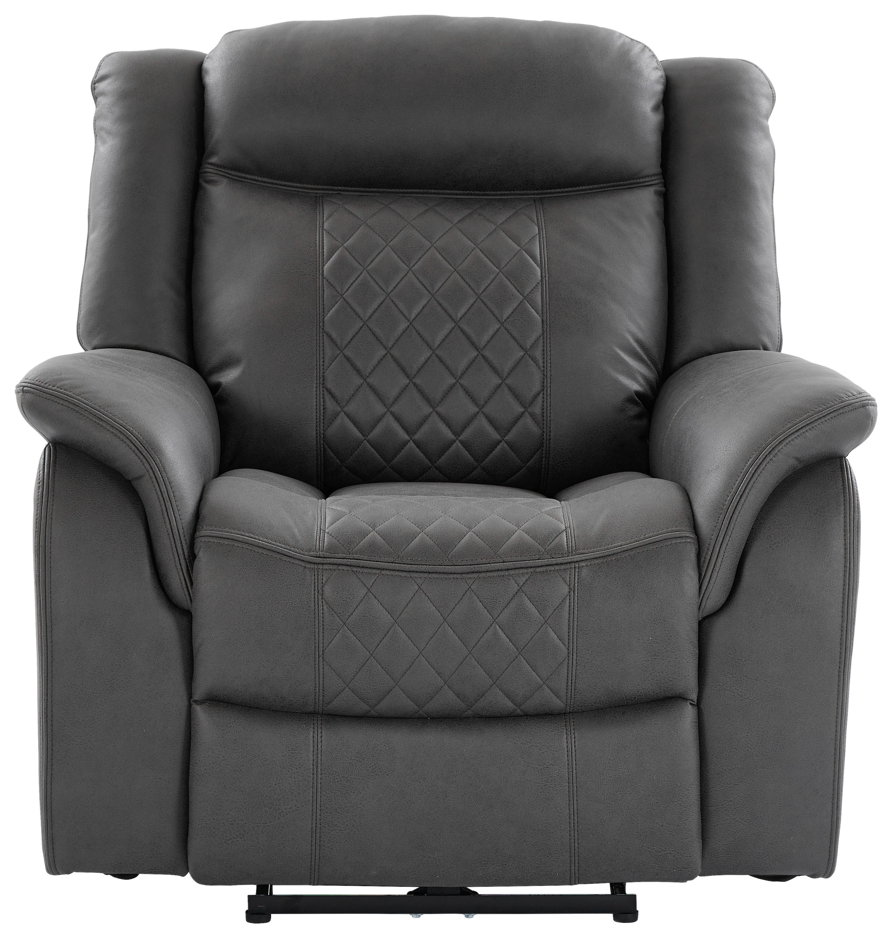 Sessel Pedro grau Microfaser B/H/T: ca. 103x108x94 cm Pedro - schwarz/grau (103,00/108,00/94,00cm)