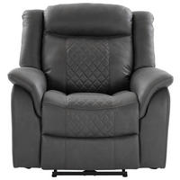 Sessel Pedro grau Microfaser B/H/T: ca. 103x108x94 cm Pedro - schwarz/grau (103,00/108,00/94,00cm)