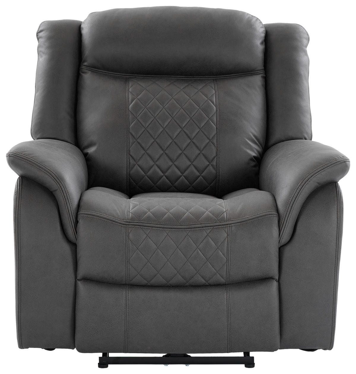 Sessel Pedro grau Microfaser B/H/T: ca. 103x108x94 cm Pedro - schwarz/grau (103,00/108,00/94,00cm)