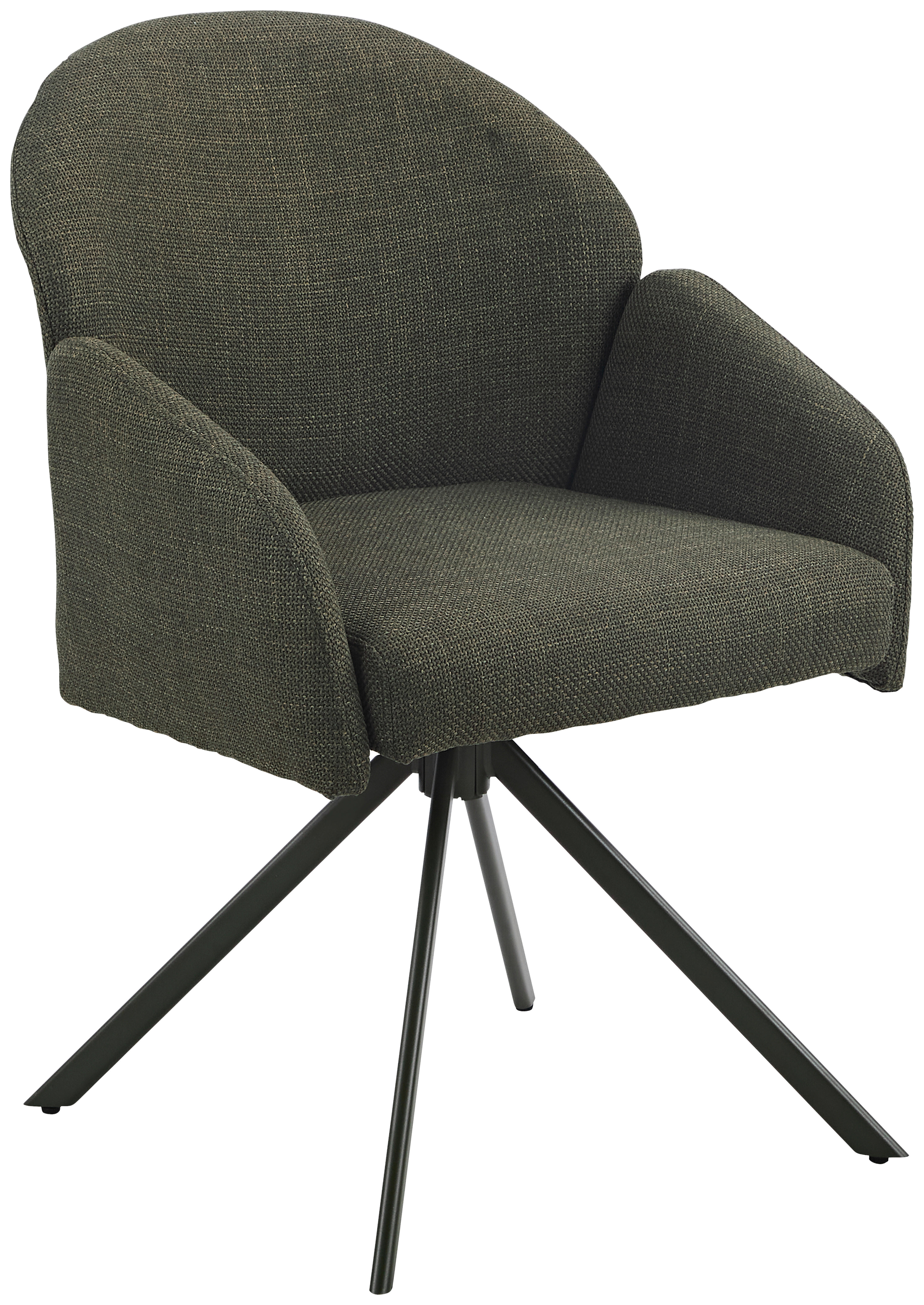 Drehstuhl Holly grün Microfaser Webstoff B/H/T: ca. 57x84x61 cm Holly - grün (57,00/84,00/61,00cm)