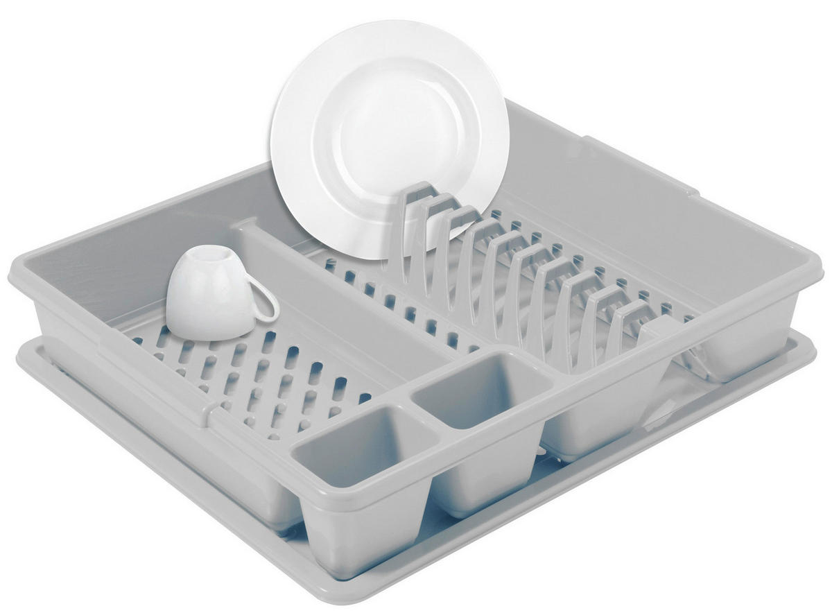 Curver Geschirrkorb hellgrau B/H/L: ca. 38x8,8x45 cm Geschirrkorb_Curver - hellgrau (45,00/38,00/8,80cm) - Curver