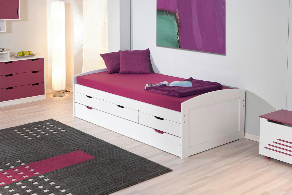 Funktionsbett Ulli weiß Liegefläche B/L: ca. 90x200 cm Ulli - weiß (98,00/63,00/205,00cm)
