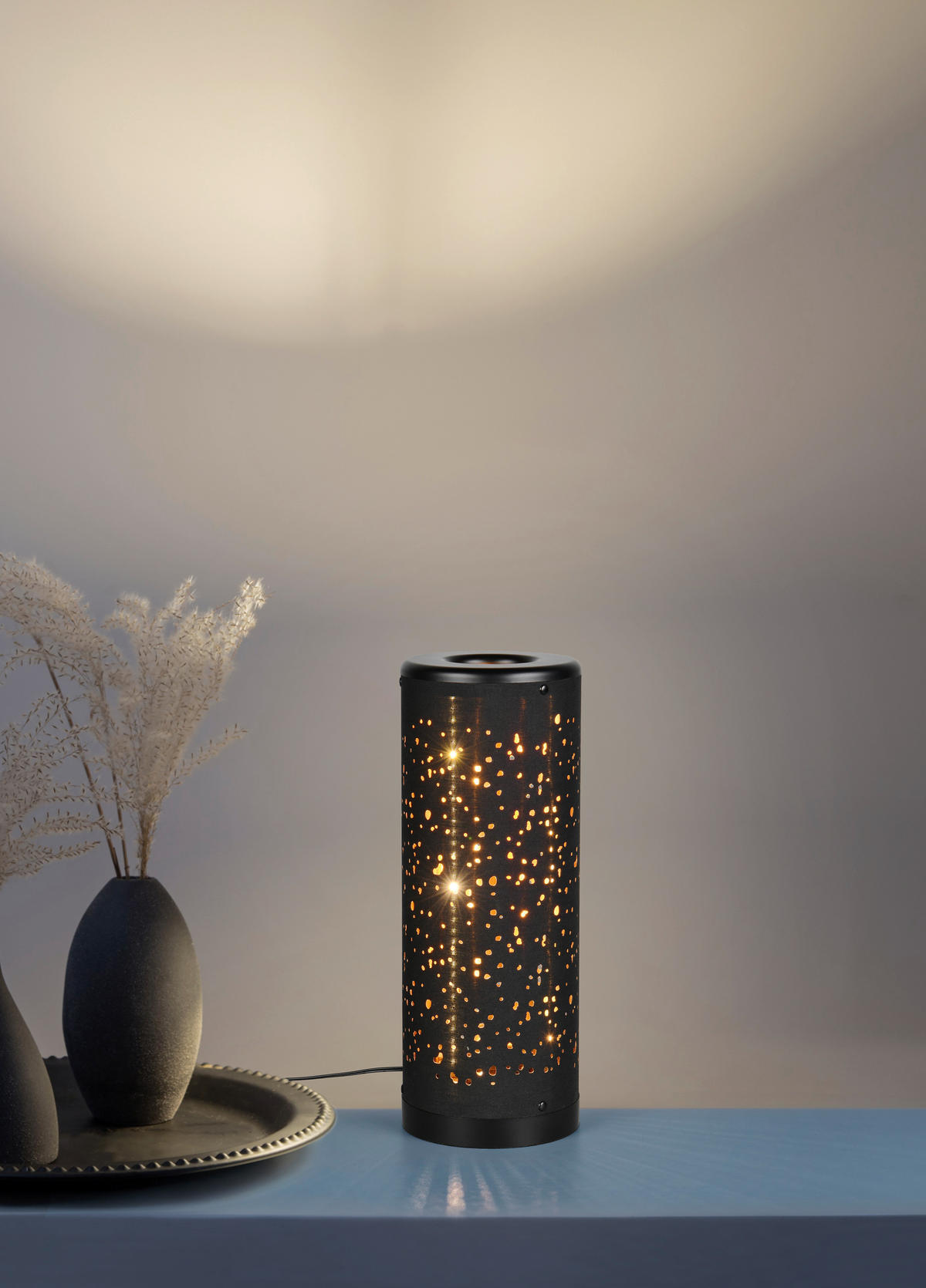 Reality Leuchten LED-Tischleuchte schwarz Kunststoff B/L: ca. 13x34,5 cm LED-Tischleuchte_Taco - schwarz (13,00/34,50cm) - Reality Leuchten