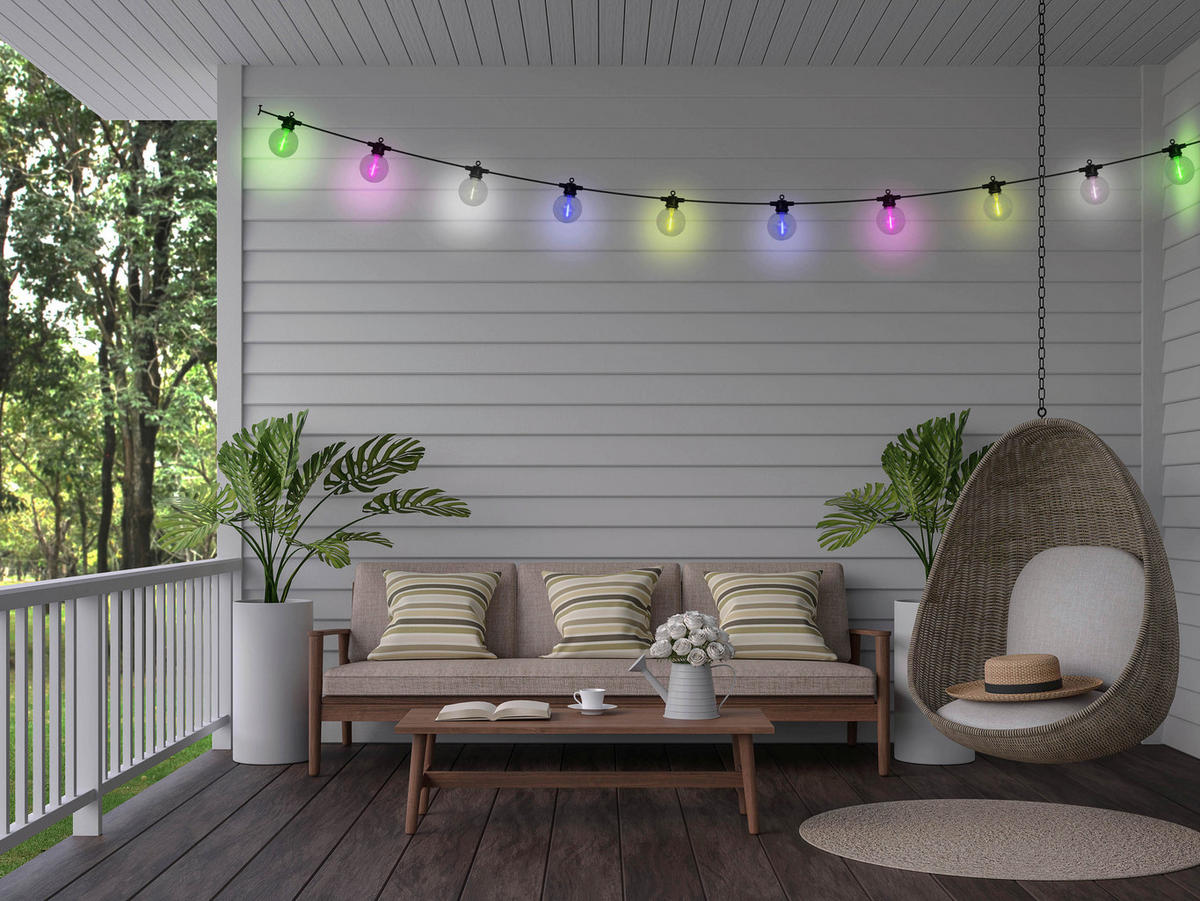 Solarleuchte 5314762 multicolor Kunststoff B/H/T: ca. 7,5x7,5x1000 cm Cadena - multicolor (7,50/7,50/1000,00cm) - Näve Leuchten