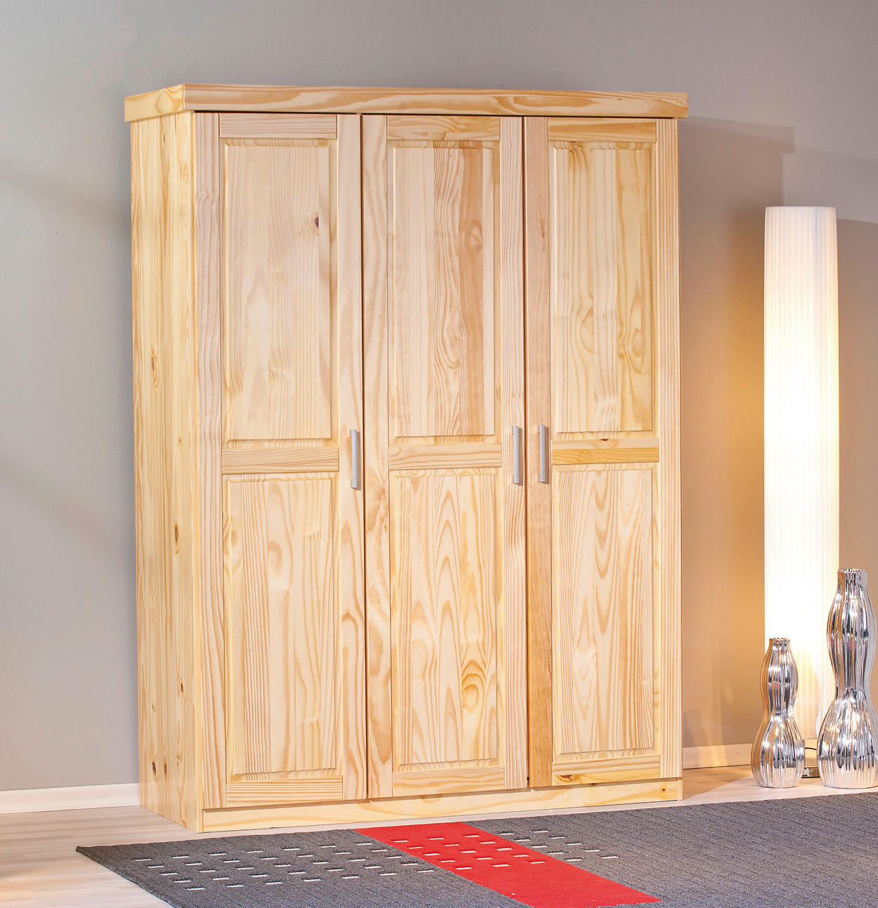 Kleiderschrank Pelle natur B/H/T: ca. 140x190x55 cm Pelle - natur (140,00/190,00/55,00cm) - Inter Link