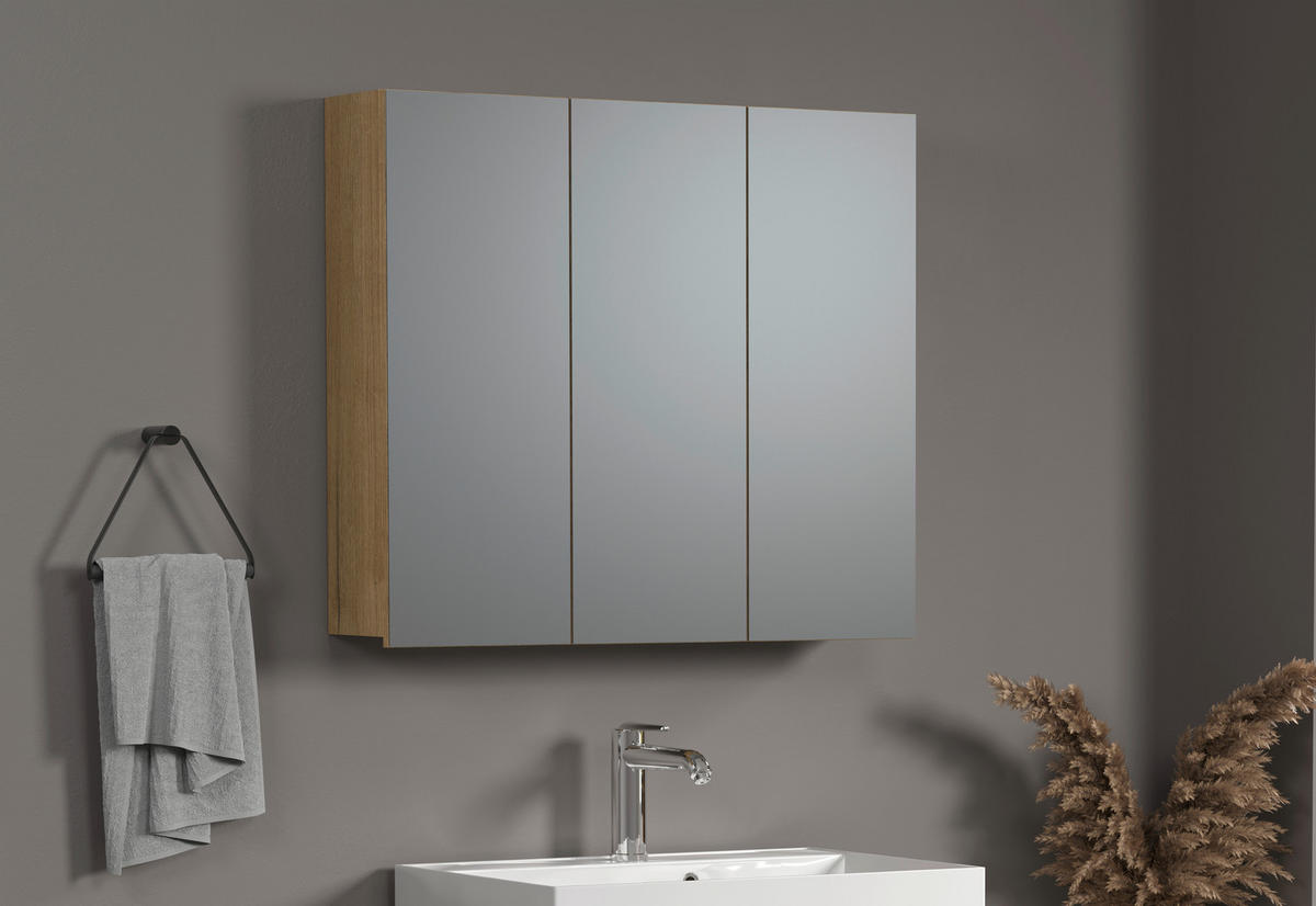 Spiegelschrank Pure Bliss Eiche Evoke Oak Nachbildung B/H/T: ca. 80x67x17 cm Pure Bliss - Eiche (80,00/67,00/17,00cm)