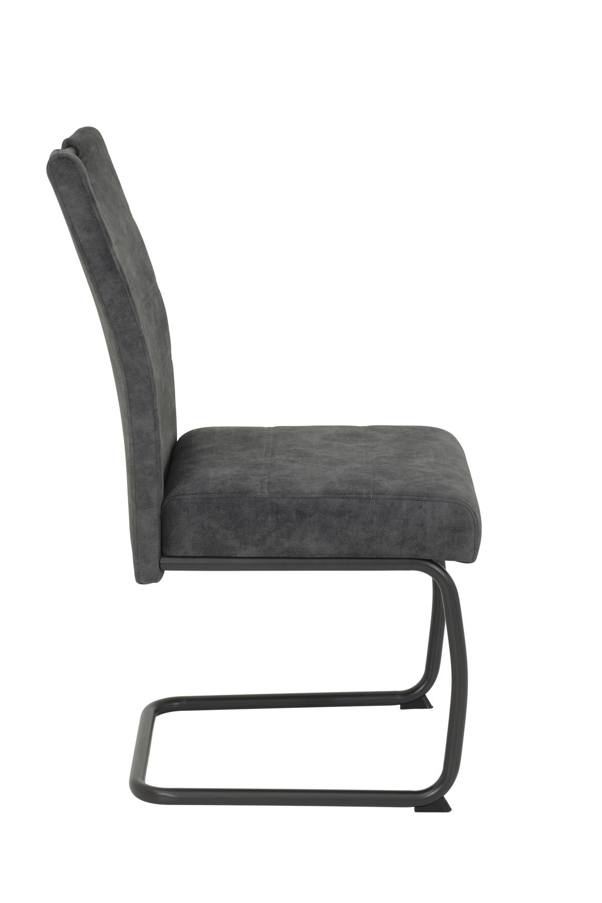 Schwingstuhl anthrazit Vintage Microfaser B/H/T: ca. 50x97x63 cm Laurina_Schwingstuhl_920785 - anthrazit/grau (50,00/97,00/63,00cm)