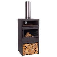 CookKing Terrassenofen Vento Plus schwarz Stahl B/H/L: ca. 50x150x50 cm Vento Plus - schwarz (50,00/50,00/150,00cm) - CookKing