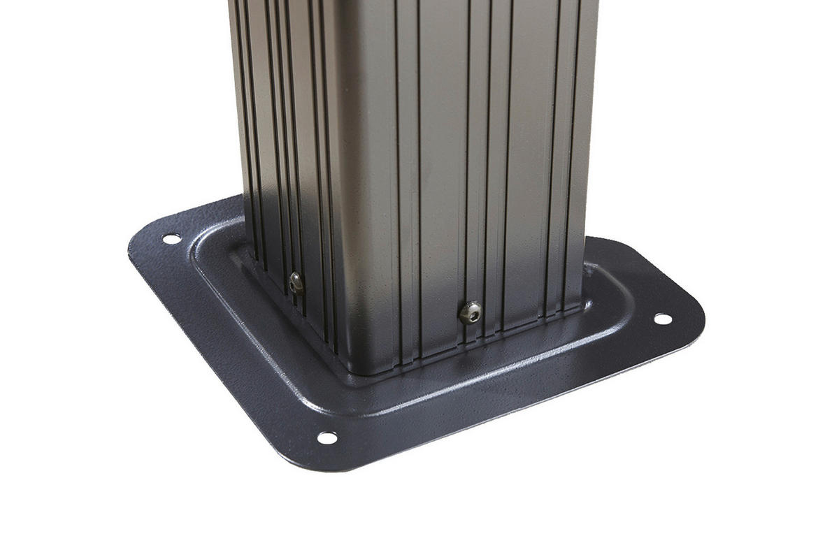 Sojag Pavillon Messina BBQ anthrazit Stahl B/H/L: ca. 292x262x179 cm Messina BBQ - anthrazit (179,00/292,00/262,00cm) - Sojag