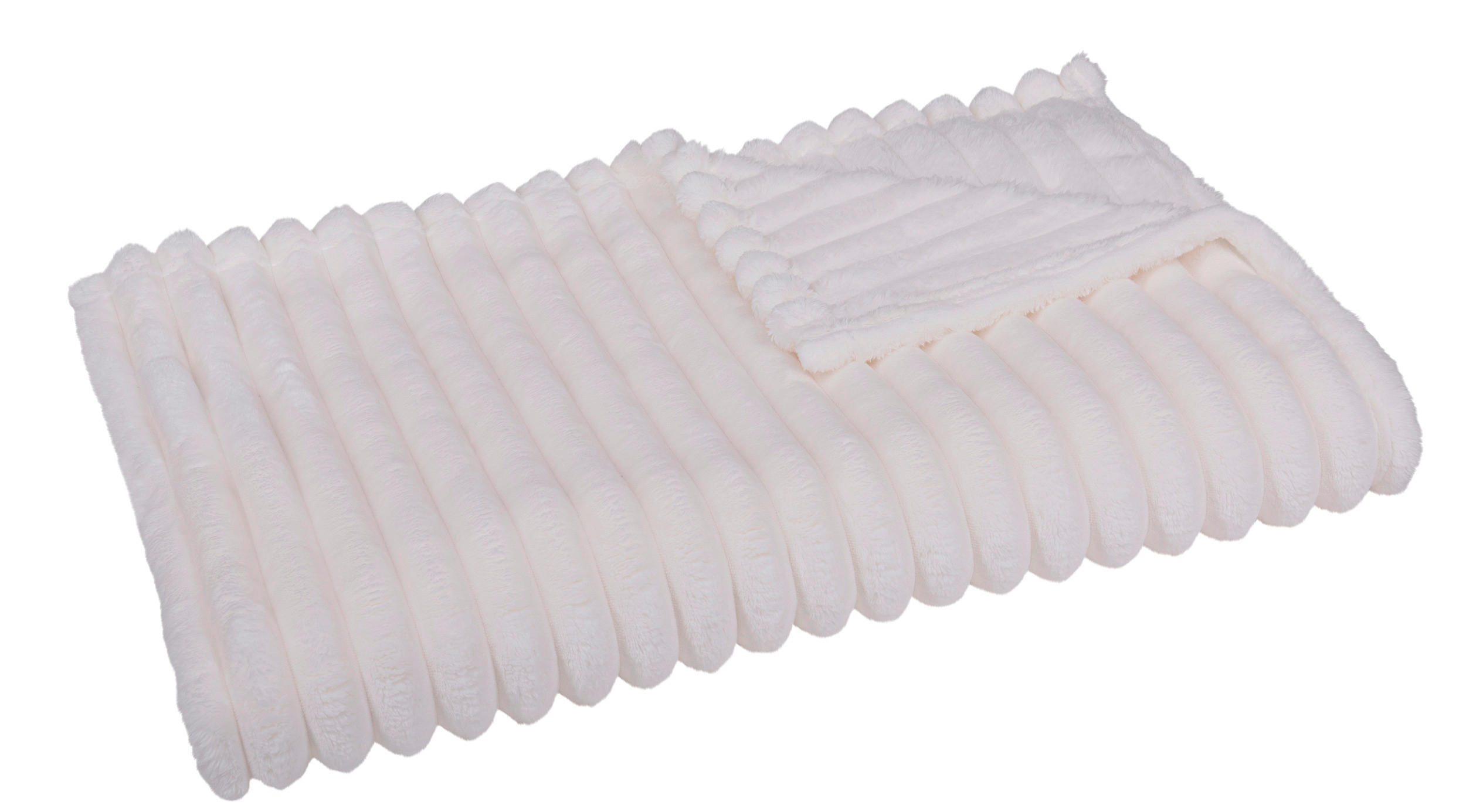 Wohndecke Wohndecke_Luxus 140x200cm offwhite - offwhite (140,00/200,00cm)