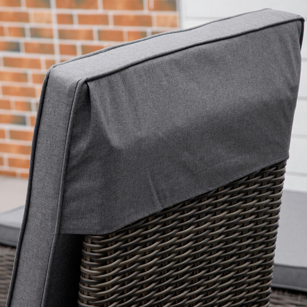 Outsunny Sonnenliege grau Aluminium B/H/L: ca. 60x195x91 cm Sonnenliege - grau (91,00/60,00/195,00cm) - Outsunny