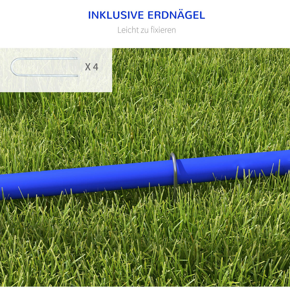 PawHut Hunde-Agility-Set blau Kunststoff B/H/L: ca. 64x95x88 cm Hunde-Agility-Set - blau/gelb (88,00/64,00/95,00cm) - PawHut