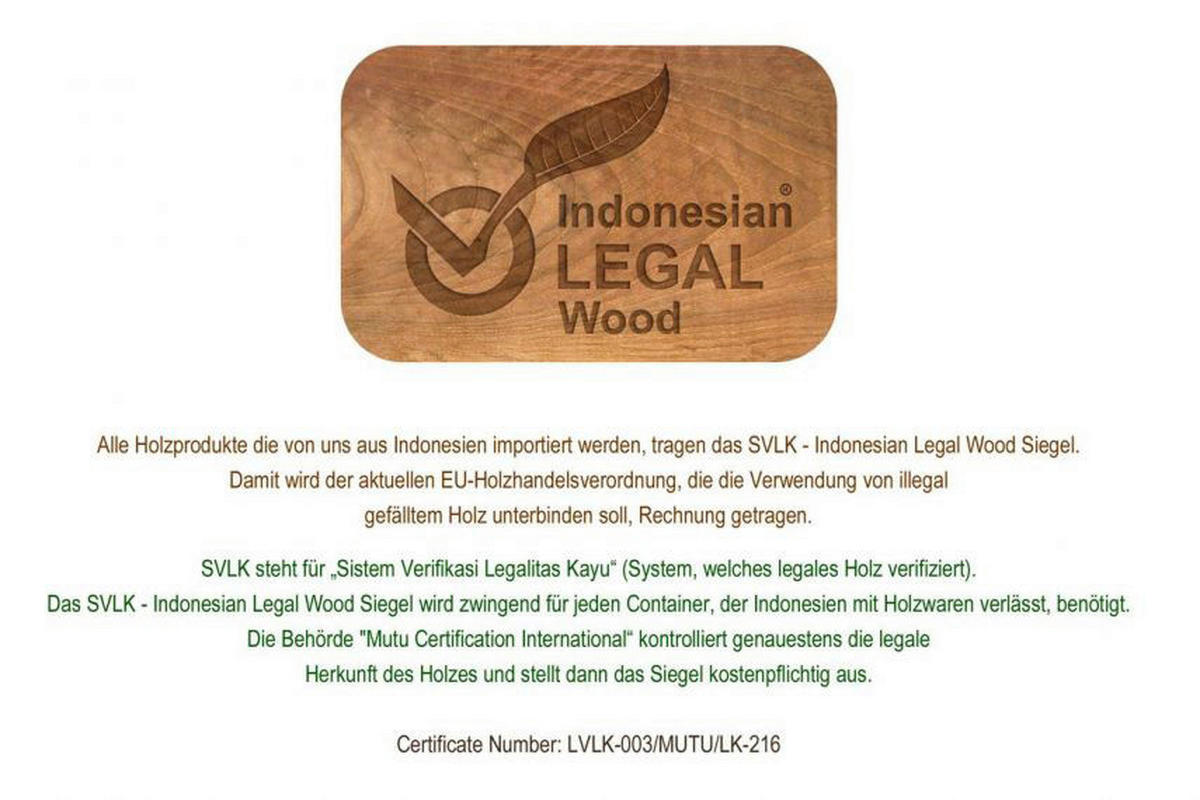 VCM Gartensitzgruppe braun Teakholz B/H/L: ca. 69x75x135 cm Gartensitzgruppe - braun (135,00/69,00/75,00cm) - VCM