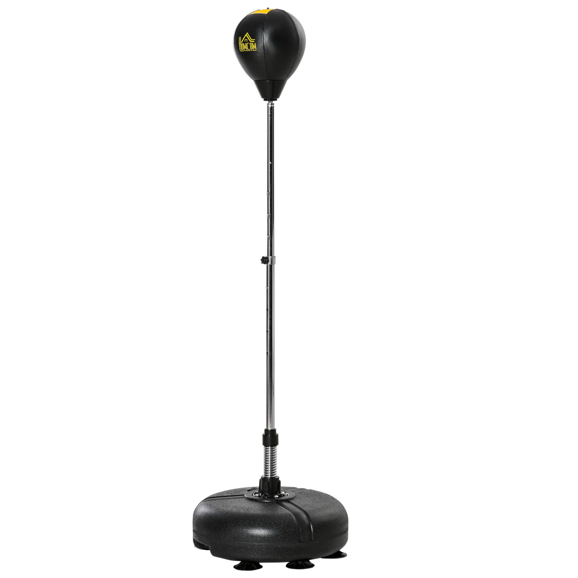 HOMCOM Punchingball Set schwarz Kunstleder B/H/L: ca. 45x151x45 cm Punchingball Set - schwarz (45,00/45,00/151,00cm) - HOMCOM